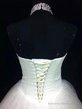 Ball-Gown Halter Beading Floor-Length Tulle Wedding Dress